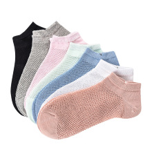 Mesh female socks candy color women summer cotton breathable ankle socks ultra-thin socks  wholesale factory